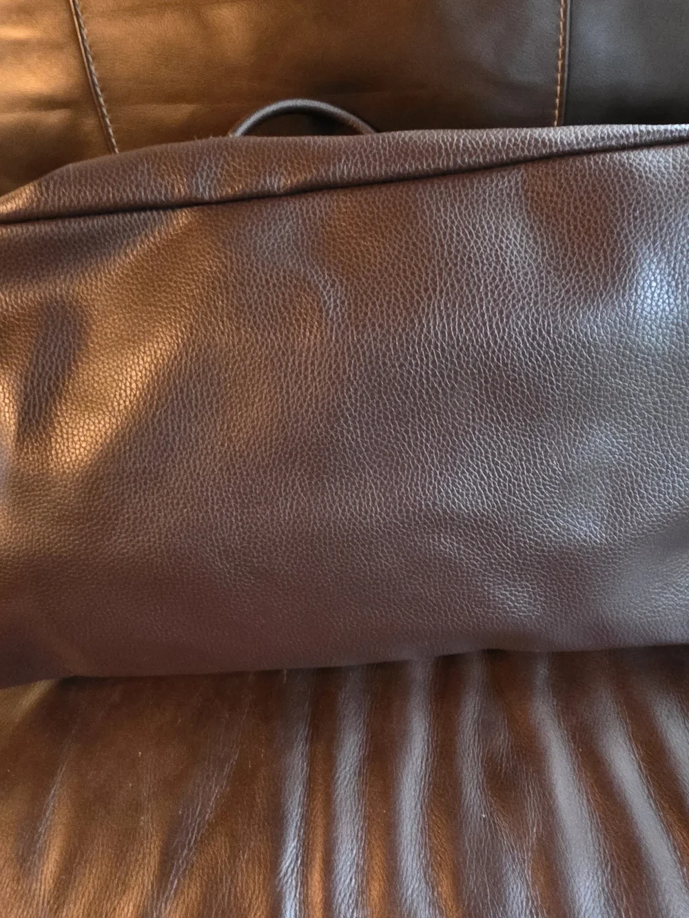 Nautica Men’s Brown Canvas & Leather Tote Bag